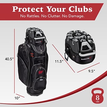 Founders Club Premium Golf Cart Bag with 14-Way Organizer