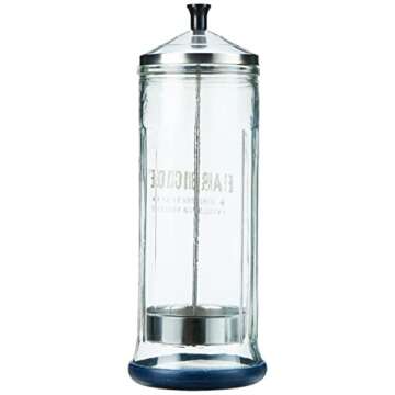 Top Performance Glass Barbicide Soaking Jar for Pets, 37-Ounce