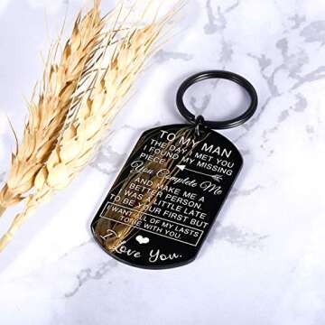 My Man Keychain - Romantic Gift for Husband, Boyfriend & Fiancé