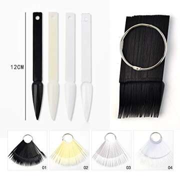 QIMYAR 160 Pcs False Nail Sticks for Nail Art Display
