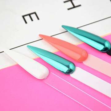 QIMYAR 160 Pcs False Nail Sticks for Nail Art Display