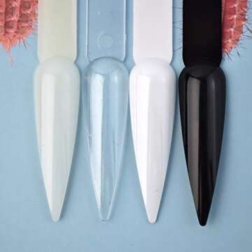 QIMYAR 160 Pcs False Nail Sticks for Nail Art Display