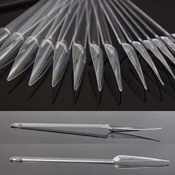 QIMYAR 160 Pcs False Nail Sticks for Nail Art Display