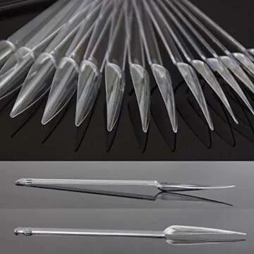 QIMYAR 160 Pcs False Nail Sticks for Nail Art Display