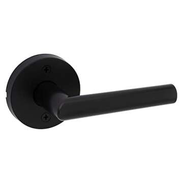 Kwikset Milan Interior Passage Door Handle, Lever For Closet and Hallway Doors, Reversible Non-Locki...