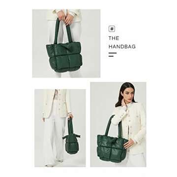 BDSX Large Lightweight Quilted Tote Bag for Women