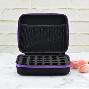 Lurrose Essential Oils Storage Case for 30 Bottles
