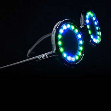 GloFX Programmable LED Glasses for Festivals and Parties