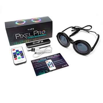 GloFX Programmable LED Glasses for Festivals and Parties