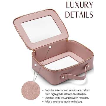 Clear Makeup Case Set for Organized Travel Essentials