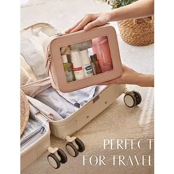 Clear Makeup Case Set for Organized Travel Essentials