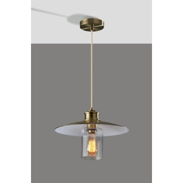 Adesso Kieran Pendant Light in Antique Brass - Versatile & Chic