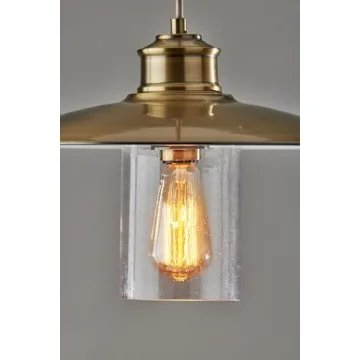 Adesso Kieran Pendant Light in Antique Brass - Versatile & Chic