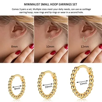 CERSLIMO Hypoallergenic Gold Hoop Earrings for Everyone