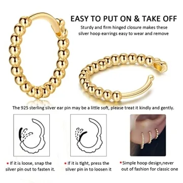 CERSLIMO Hypoallergenic Gold Hoop Earrings for Everyone