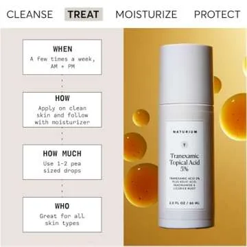 Naturium Tranexamic Topical Acid 5% Jumbo, Face & Skin Care with Kojic Acid, Niacinamide & Licorice ...