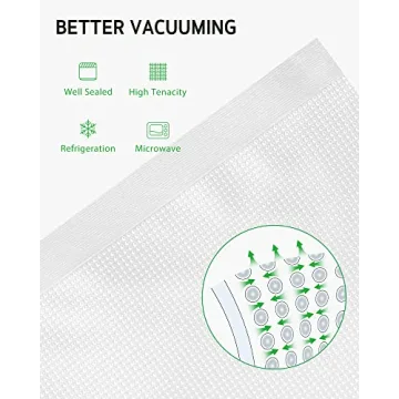 Syntus 100 Count Vacuum Sealer Bags, Pint Size