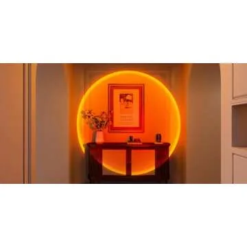 QUIGO Sunset Lamp Projector - RGB Lights for Room