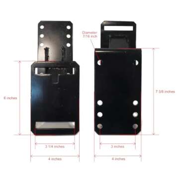 Heavy Duty Spare Tire Wheel Carrier Kit for Trailers