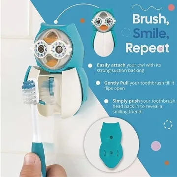 Flipper Owl Toothbrush Cover – Fun and Functional Kids Toothbrush Holder