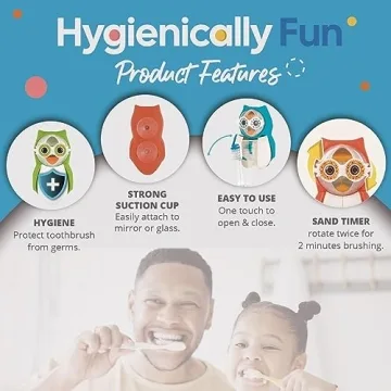 Flipper Owl Toothbrush Cover – Fun and Functional Kids Toothbrush Holder