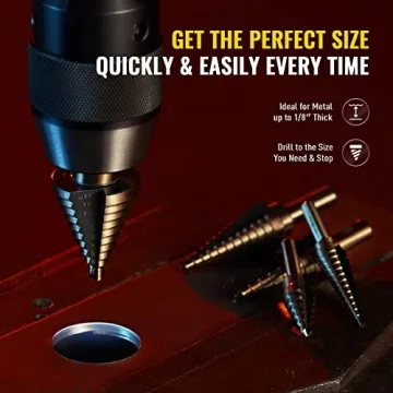 ZELCAN Step Drill Bits Set for Ultimate DIY Projects