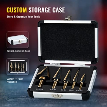 ZELCAN Step Drill Bits Set for Ultimate DIY Projects