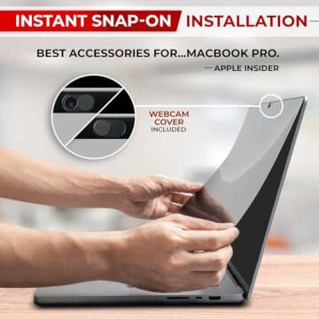 SightPro Magnetic Privacy Screen for MacBook Air 13 Inch (2018, 2019, 2020, 2021, M1) Removable Laptop Privacy Filter Shield and Protector