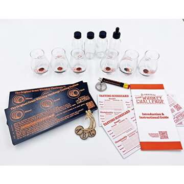 Ultimate Whiskey Challenge Tasting Kit for Connoisseurs