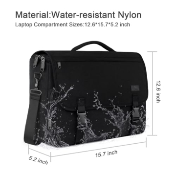 MATEIN 15.6 inch Water Resistant Messenger Bag for Men