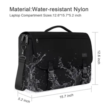 MATEIN 15.6 inch Water Resistant Messenger Bag for Men