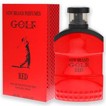 New Brand Perfumes Golf Red EDT Spray Men 3.3 oz