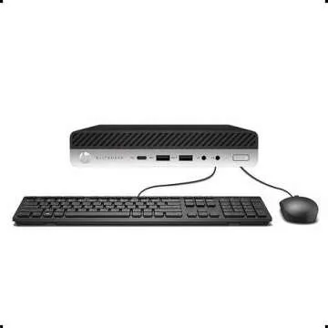 HP EliteDesk 800 G3 Mini Business Desktop Computer with 21.5" FHD Monitor Bundle PC Set and RGB Speaker, Intel Core i7-6700, 16GB DDR4, 1TB SSD, DP, Keyboard & Mouse, WiFi, Windows 10 Pro (Renewed)