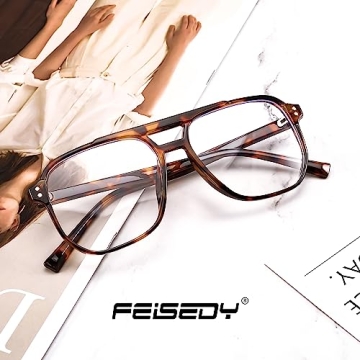 FEISEDY Stylish Blue Light Blocking Computer Glasses for All