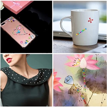 DIY Rhinestone Pearls Stickers for Makeup Crafts Decorations