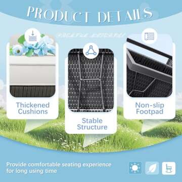 Stylish Flamaker Patio Rocking Chair Set for Outdoor Comfort