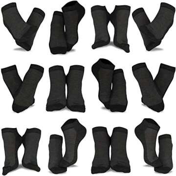 TeeHee Fashion Classic Lowcut Ankle No Show Dress Socks for Women 12pairs