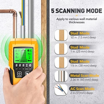 Accurate Stud Finder Wall Scanner with Multiple Modes