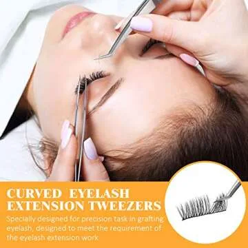 Stainless Steel Eyelash Extension Tools for Precision
