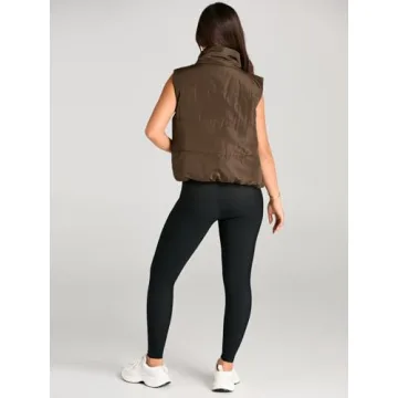 AUTOMET Women Winter Puffer Vest - Trendy Lightweight Outerwear