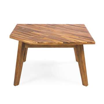 Outdoor V-Shaped Acacia Sofa Set with Cushions