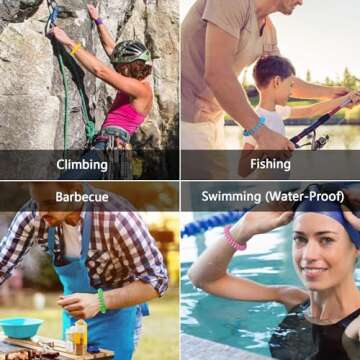 BuggyBands Mosquito Bracelets, 36 Pack Individually Wrapped Wristbands, DEET Free, Natural and Waterproof Bands, Camping Travel Essentials