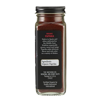 Watkins Gourmet Organic Paprika Spice Jar 2.9 Ounce