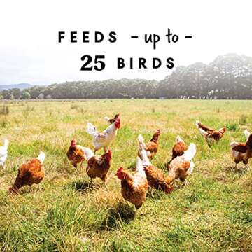 Harris Farms Free Range Hanging Poultry Feeder | Twist Lock Base | 10 Pound