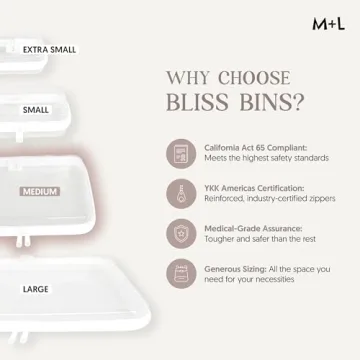 Maple + Lark Bliss Bins - Stylish Clear Storage Cases