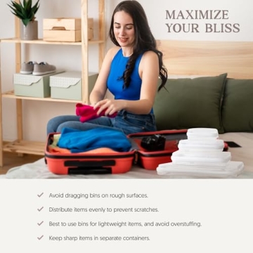 Maple + Lark Bliss Bins - Stylish Clear Storage Cases