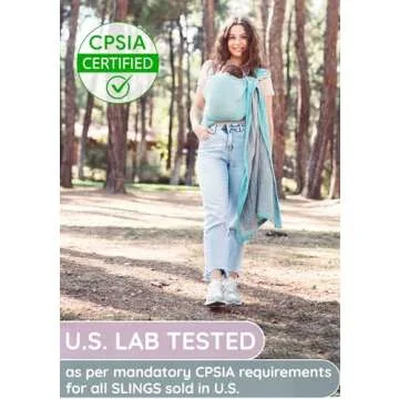 Ring Sling Baby Carrier Made of 100% Cotton Muslin