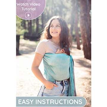 Ring Sling Baby Carrier Made of 100% Cotton Muslin