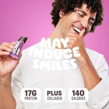 Built Bar, Puff Protein Bars, Churro Puff, 17g Protein Snacks, On-The-Go Bars, Only 140 Calories & 6g Sugar, Collagen, Gluten Free, 12 Count