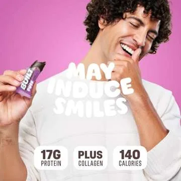 Built Bar, Puff Protein Bars, Churro Puff, 17g Protein Snacks, On-The-Go Bars, Only 140 Calories & 6g Sugar, Collagen, Gluten Free, 12 Count